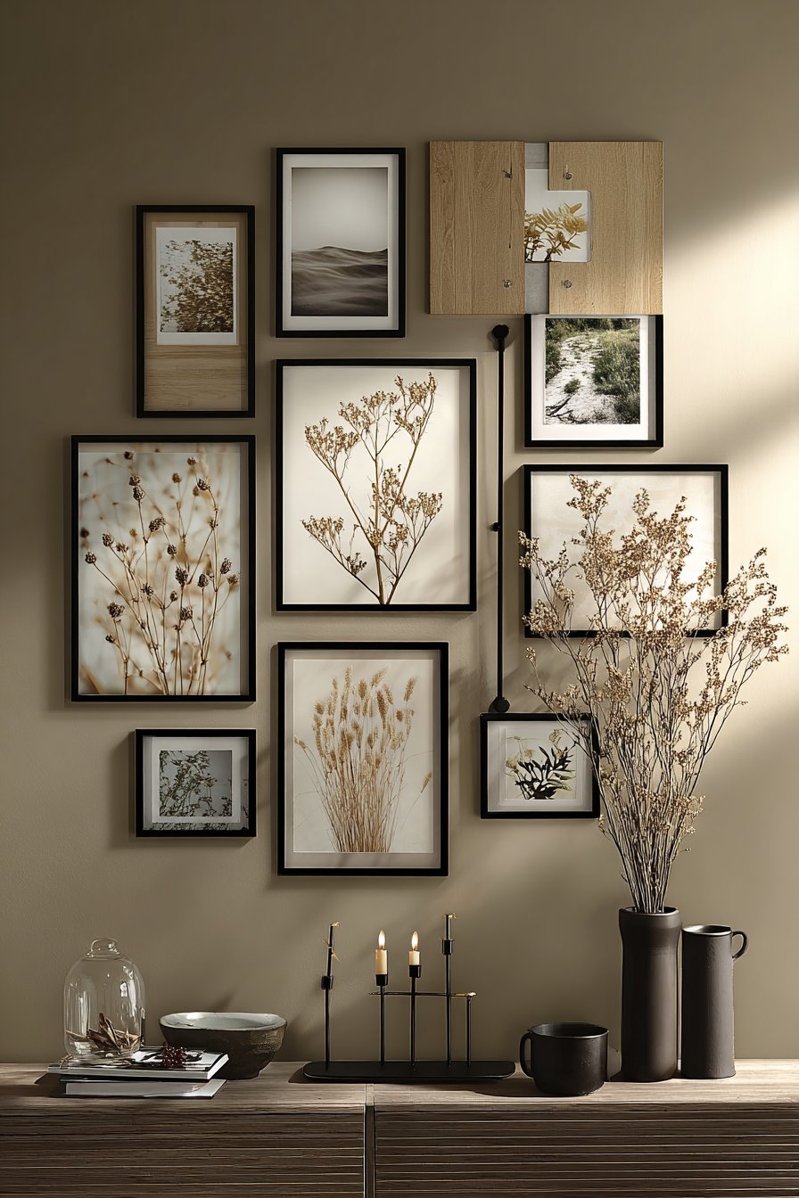 Contemporary Gallery Wall Arrangement