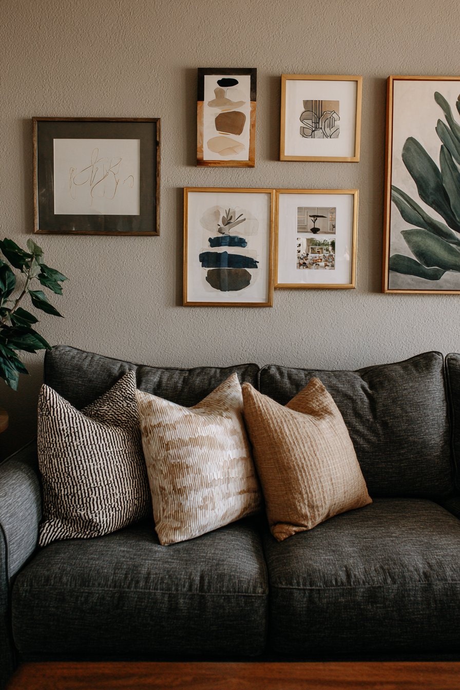Contemporary Gallery Wall Arrangement