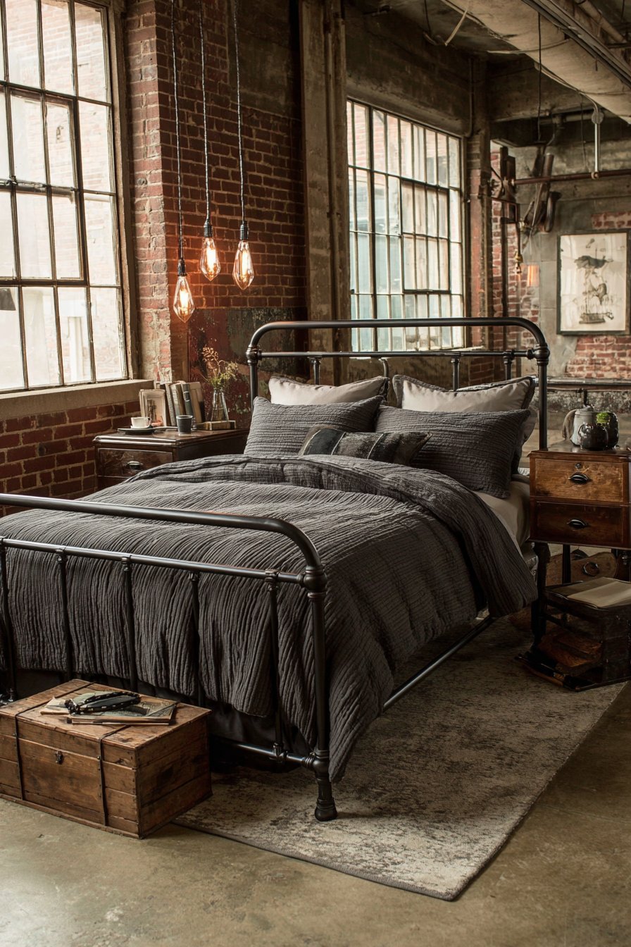 Industrial Loft Character with Aged Iron Authenticity