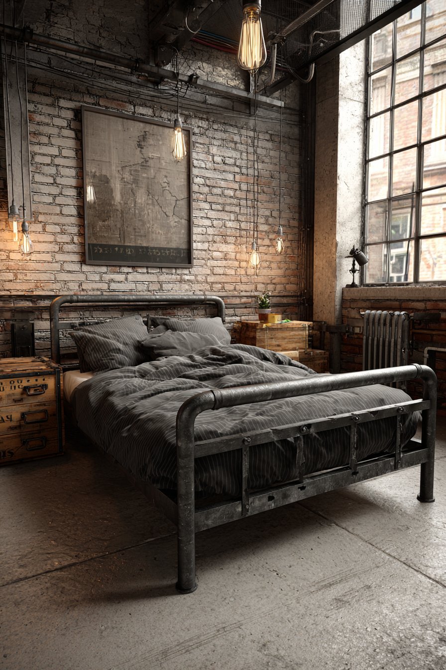 Industrial Loft Character with Aged Iron Authenticity