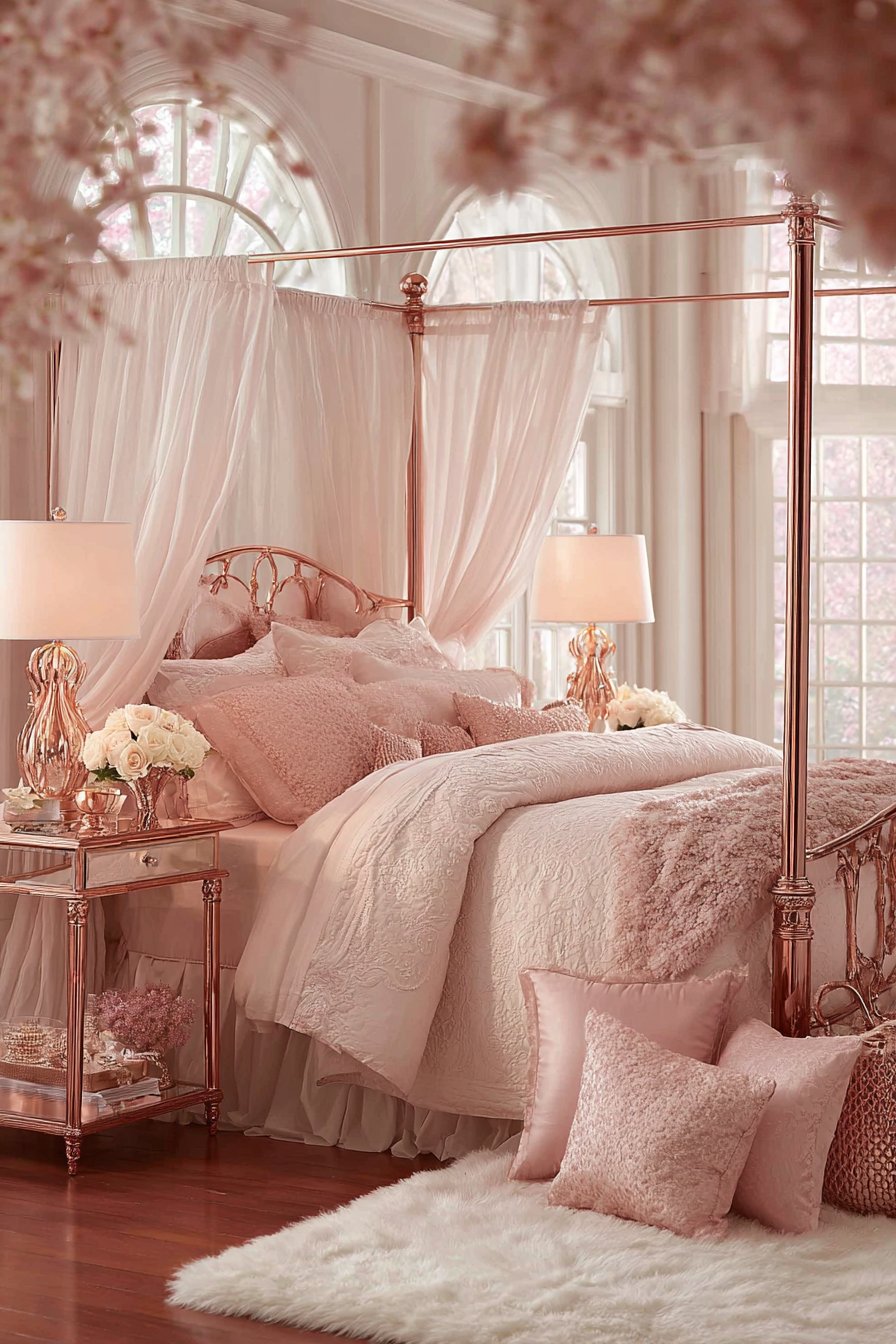 Romantic Canopy Dreams with Flowing Elegance