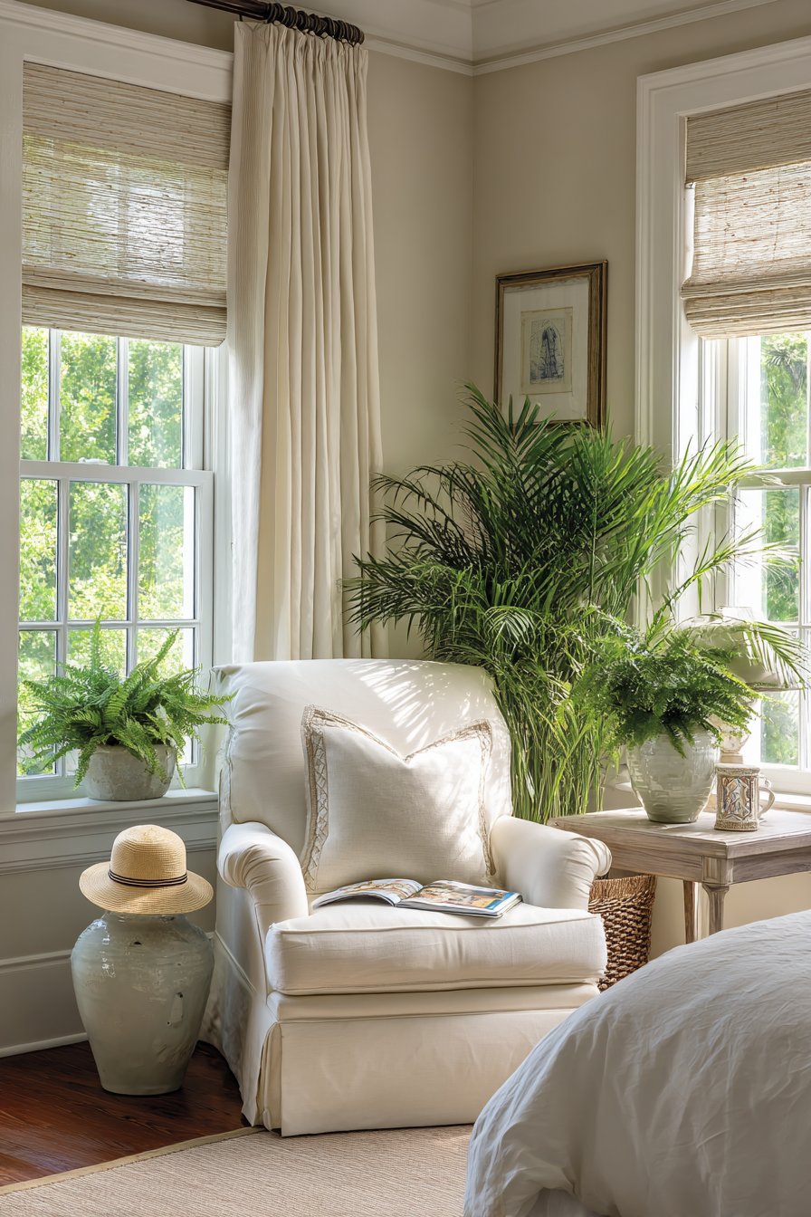 Window-Side Reading and Relaxation Nook