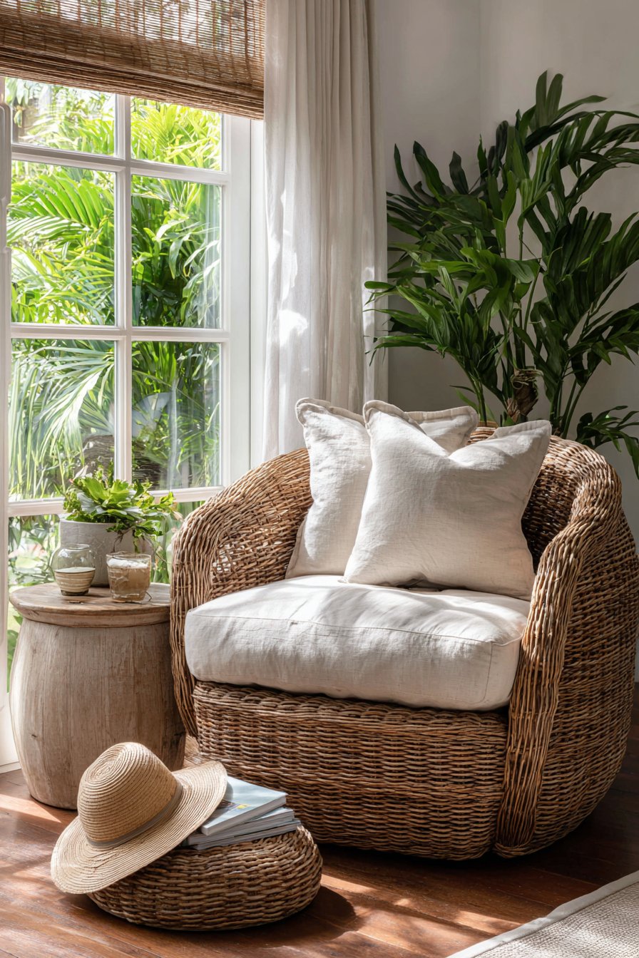 Window-Side Reading and Relaxation Nook