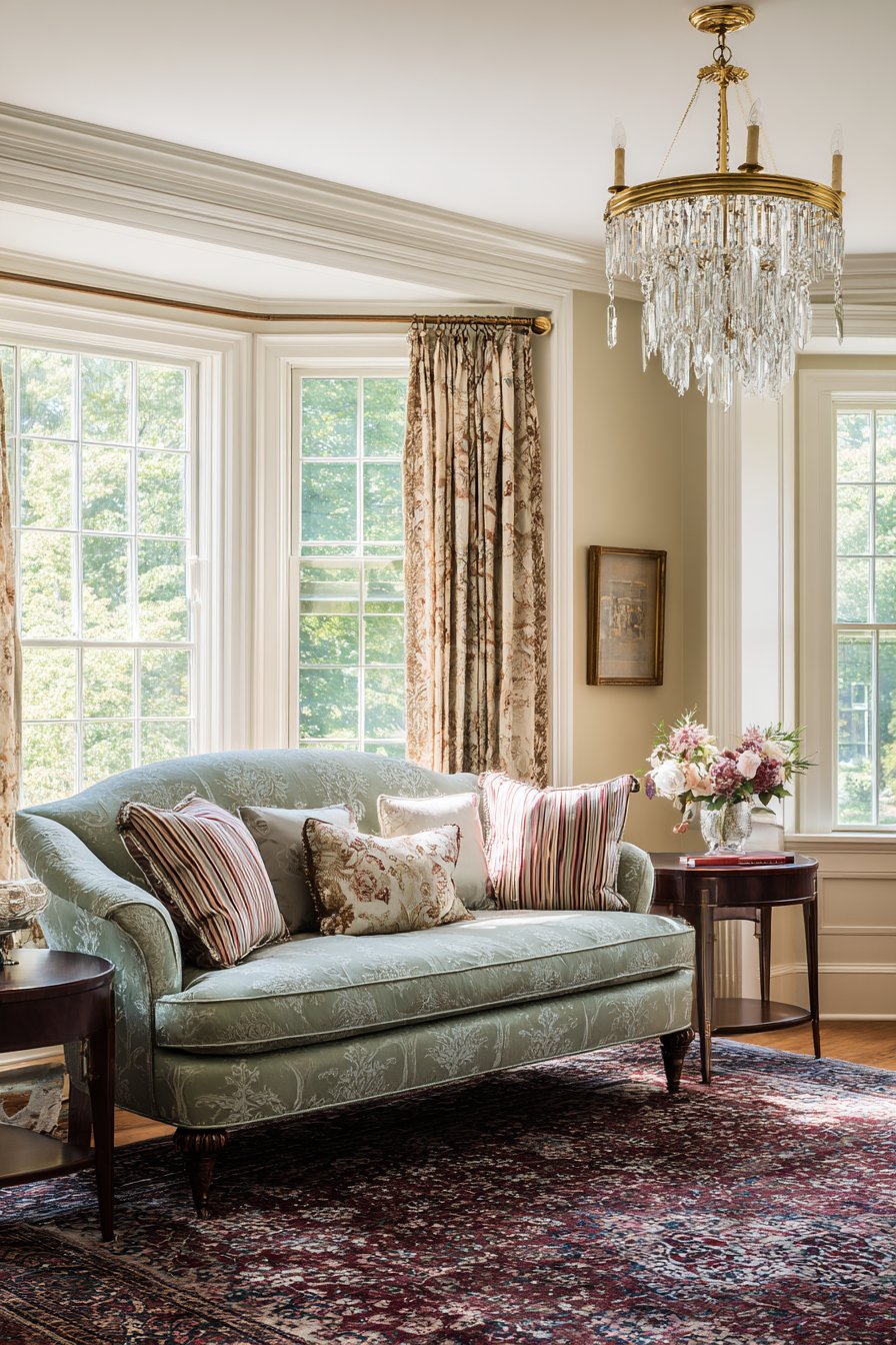 Sage Green Serenity with Layered Textile Luxury