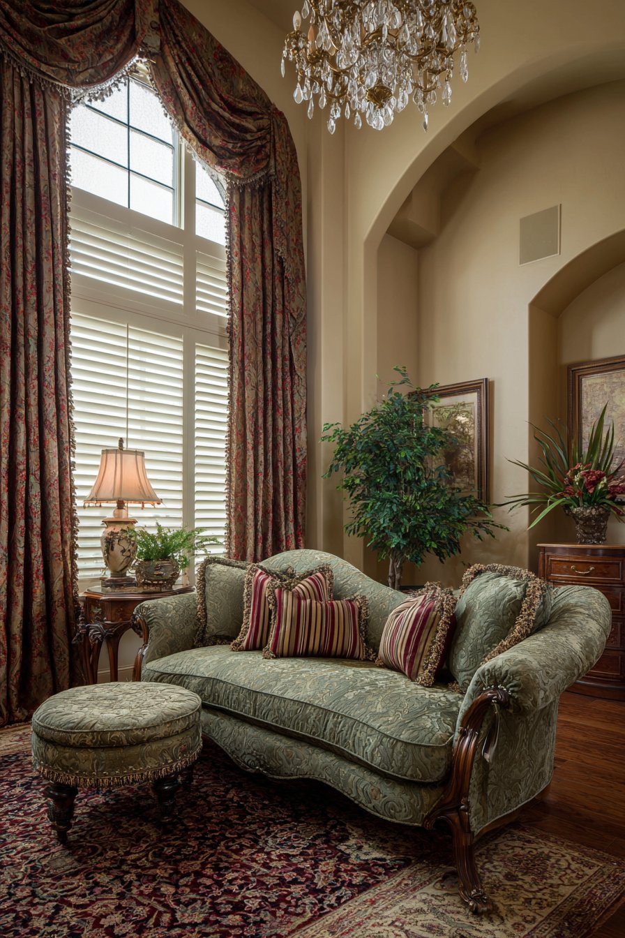 Sage Green Serenity with Layered Textile Luxury