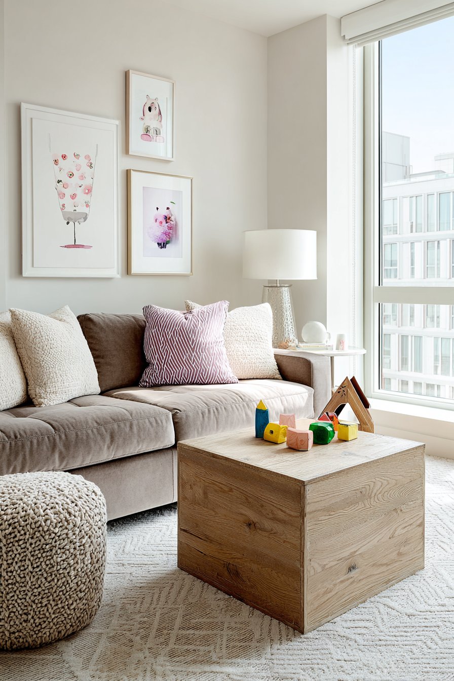 Warm Family Gathering Space with Personal Touches