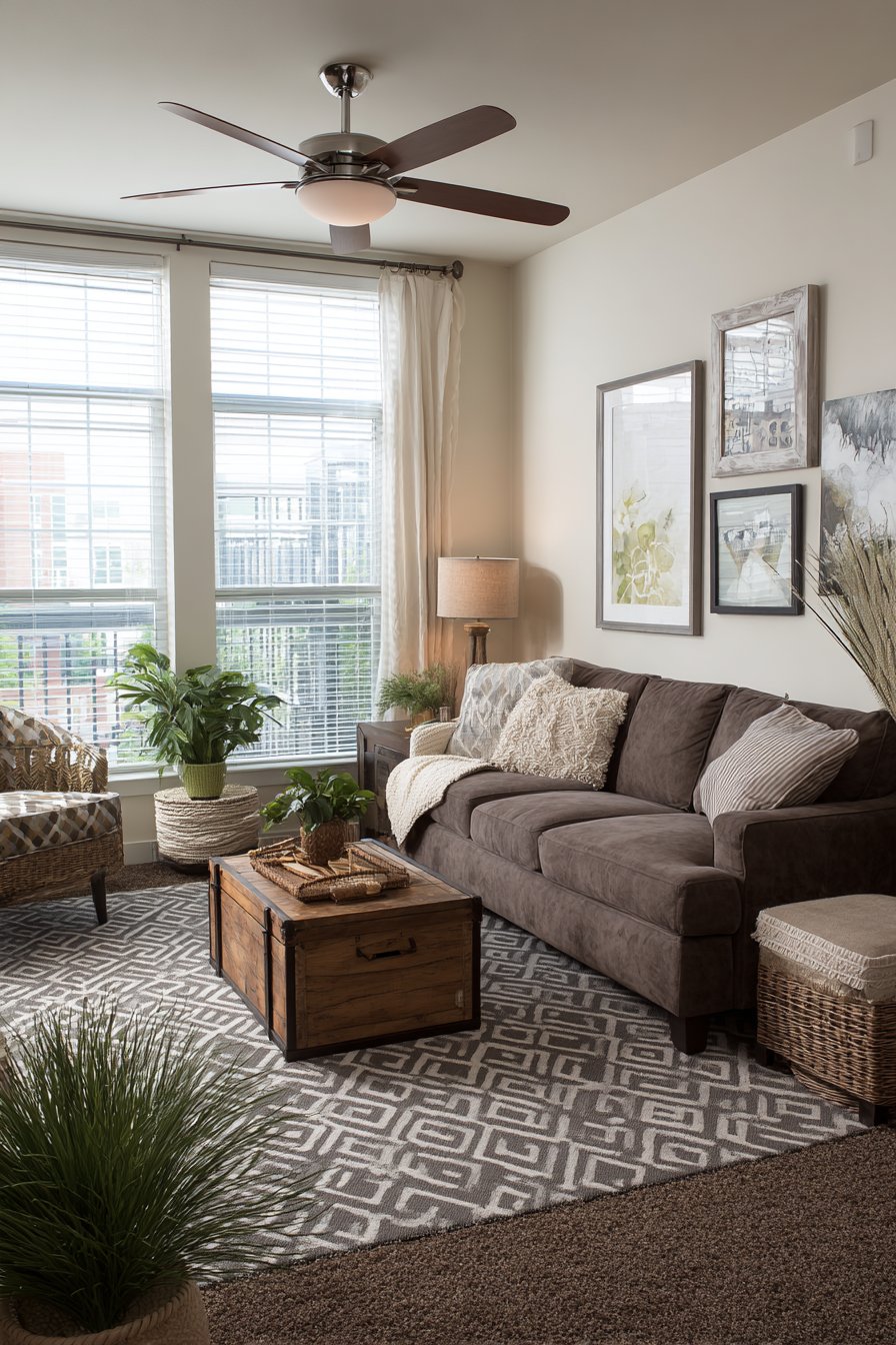 Warm Family Gathering Space with Personal Touches