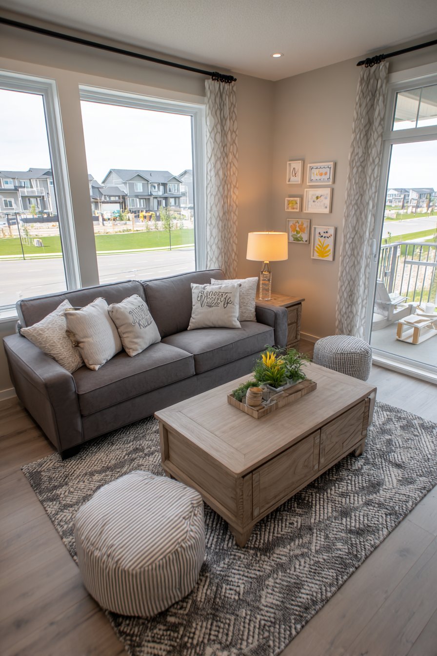 Warm Family Gathering Space with Personal Touches