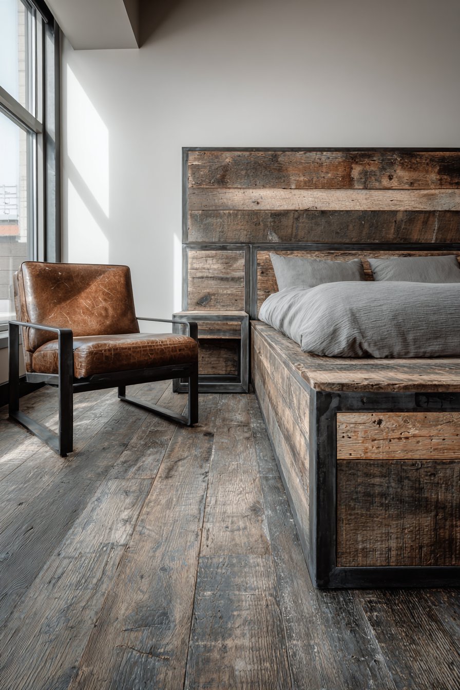 Rustic Reclaimed Wood with Industrial Accents