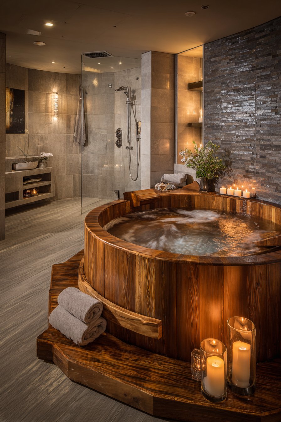 Compact Japanese-Inspired Soaking Sanctuary