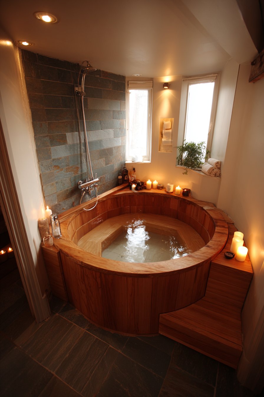 Compact Japanese-Inspired Soaking Sanctuary