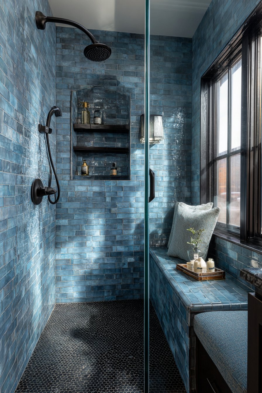 Contemporary Walk-In Shower Retreat