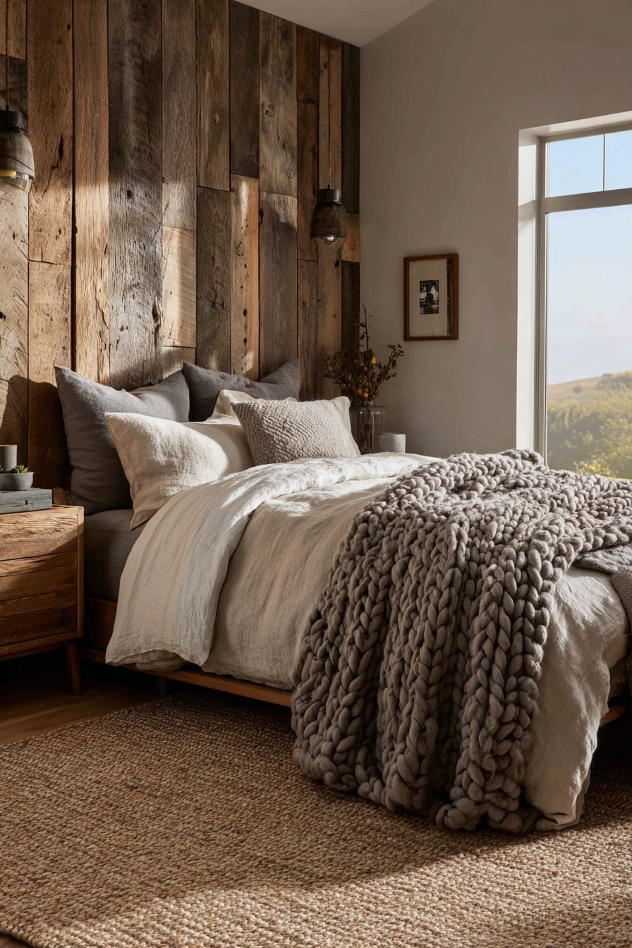 Natural Materials and Earthy Grounding