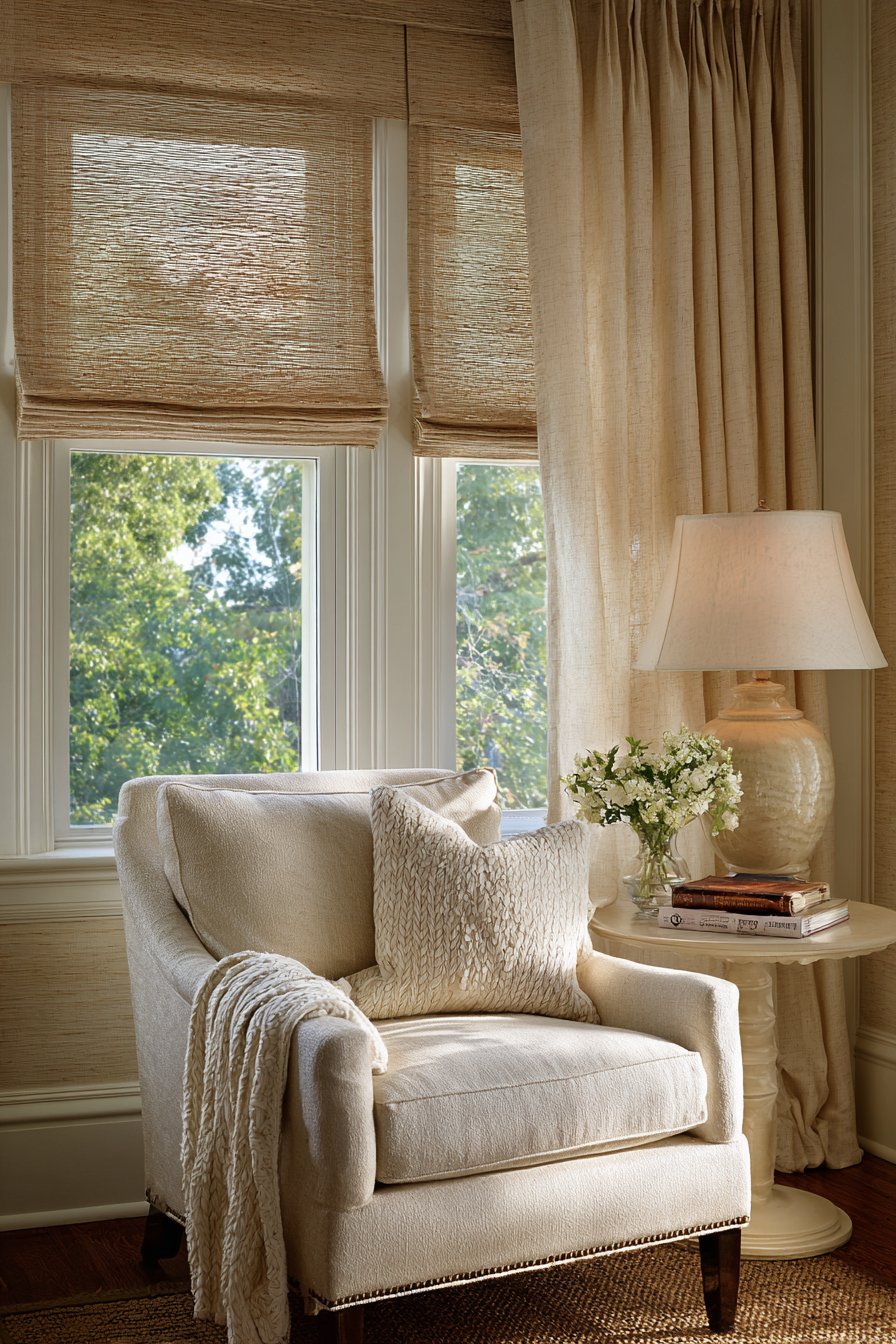  Intimate Cream Reading Nook