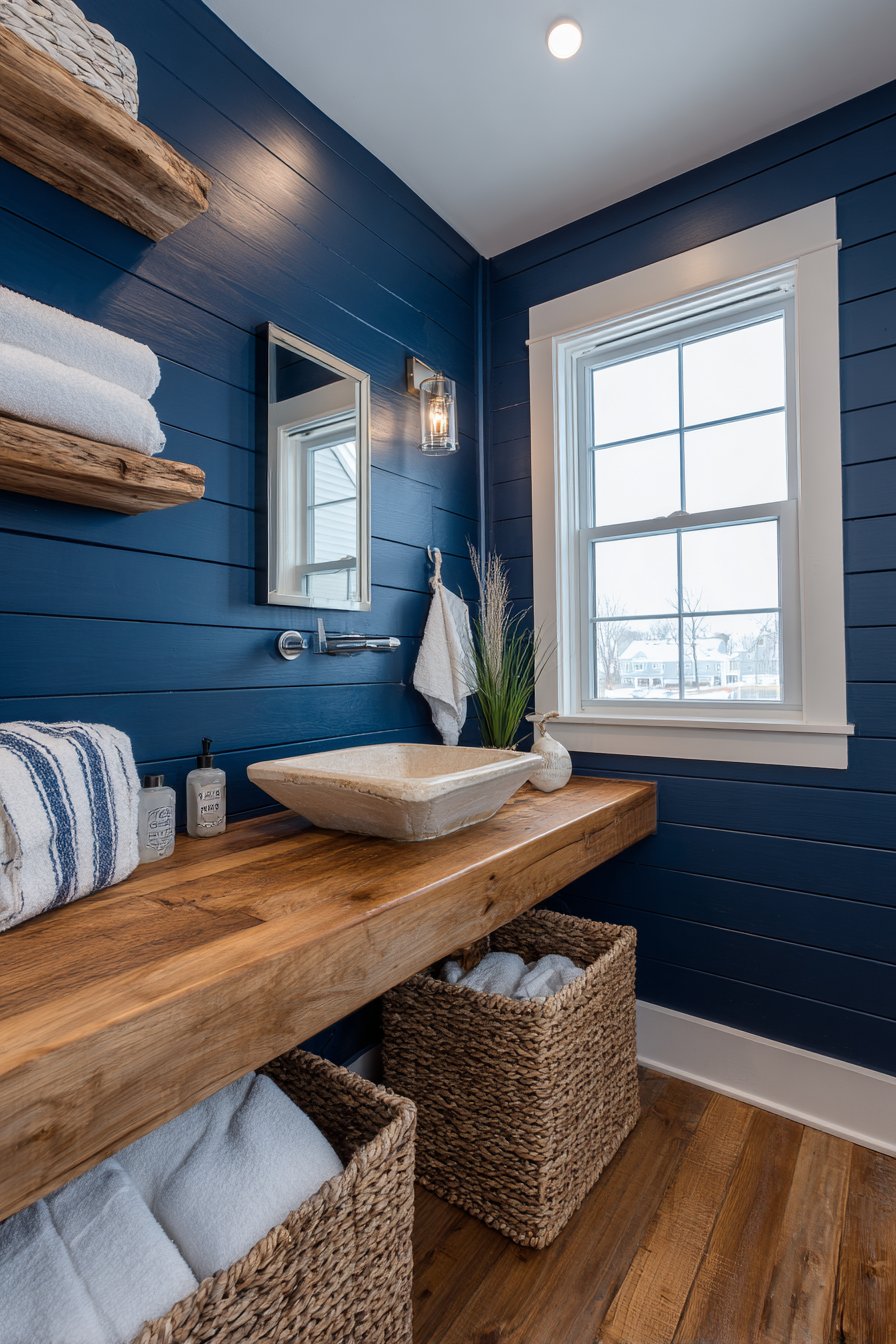  Coastal-Inspired Navy Shiplap Charm