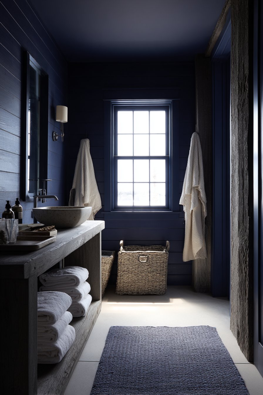  Coastal-Inspired Navy Shiplap Charm