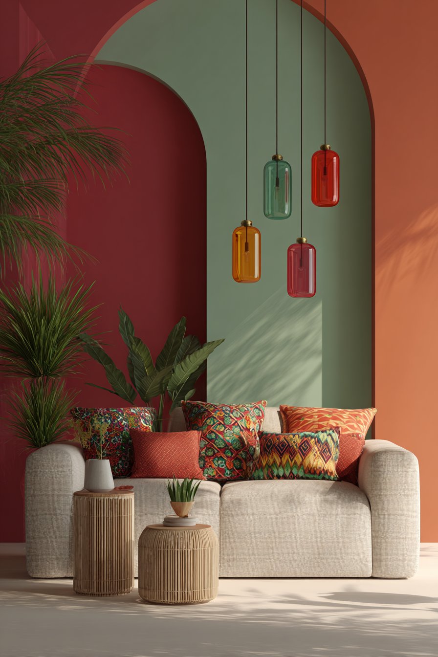 Color-Blocked Walls with Playful Geometric Division