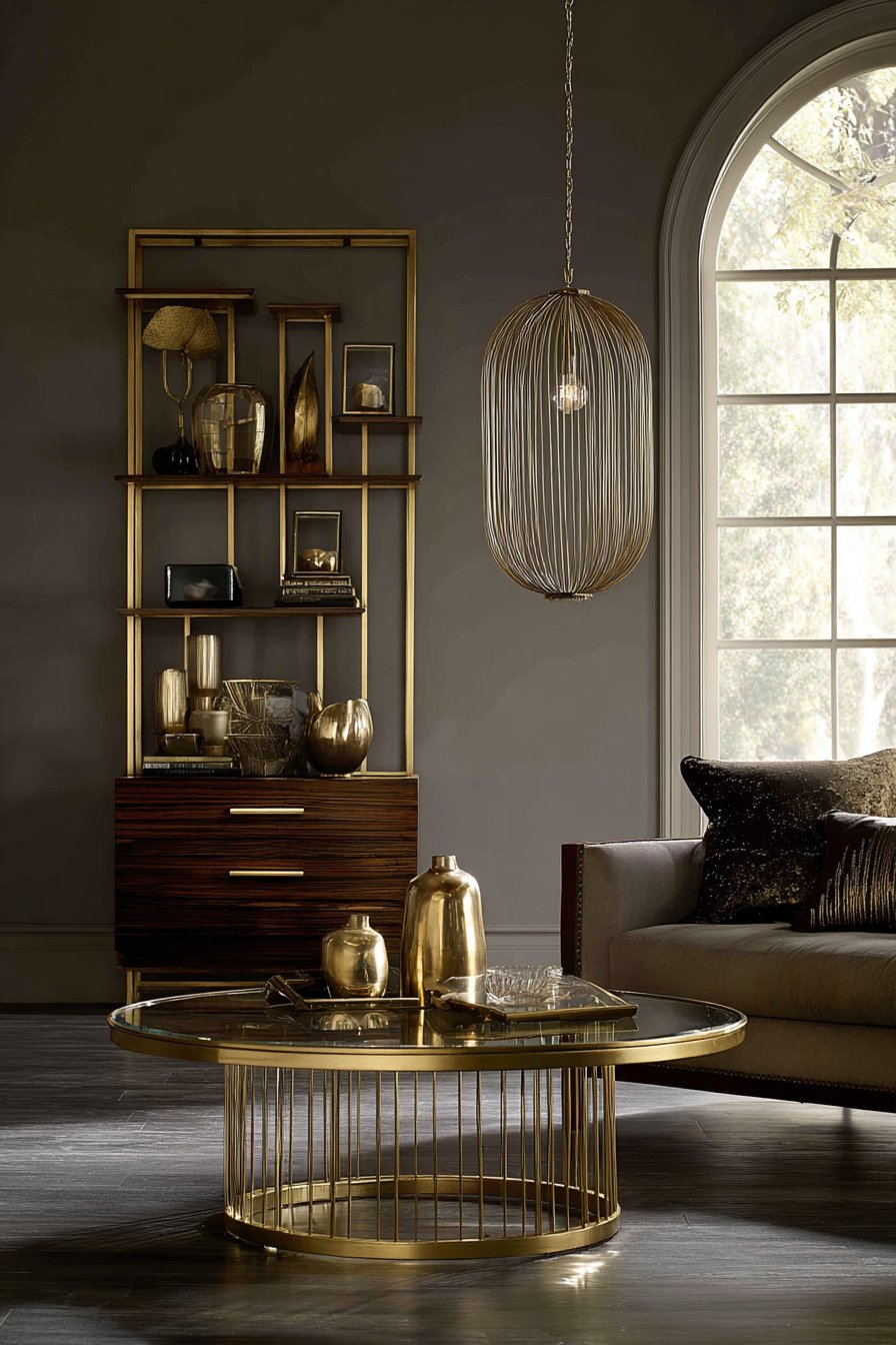 Modern Minimalist Gold Accents