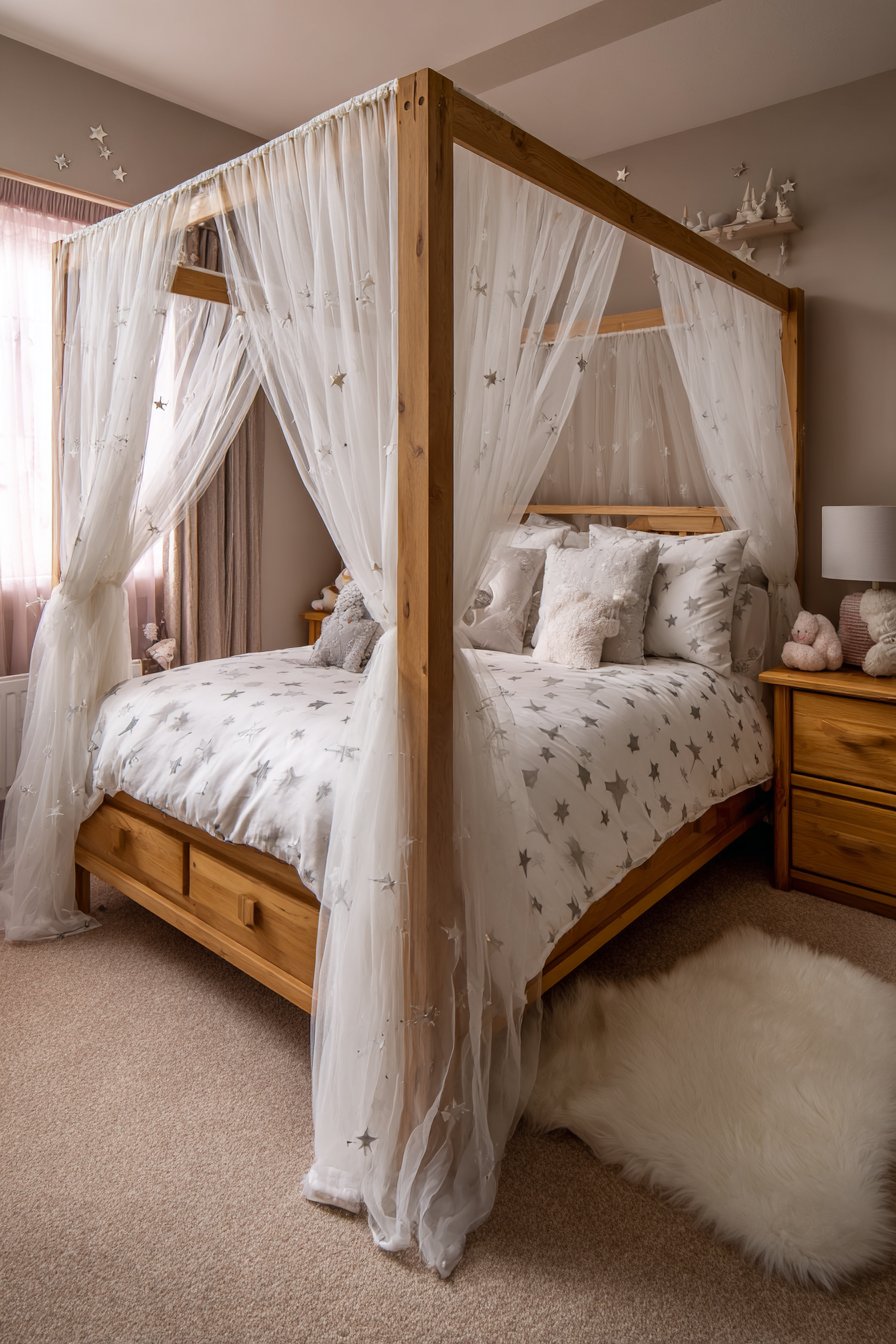 Cozy Canopy Bed Retreat for Peaceful Sleep