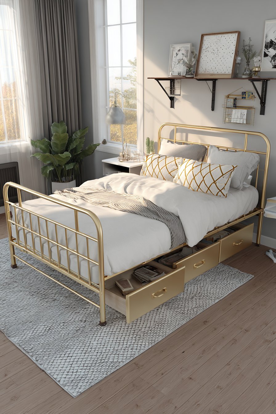 Space-Saving Solutions with Champagne Metal Sophistication