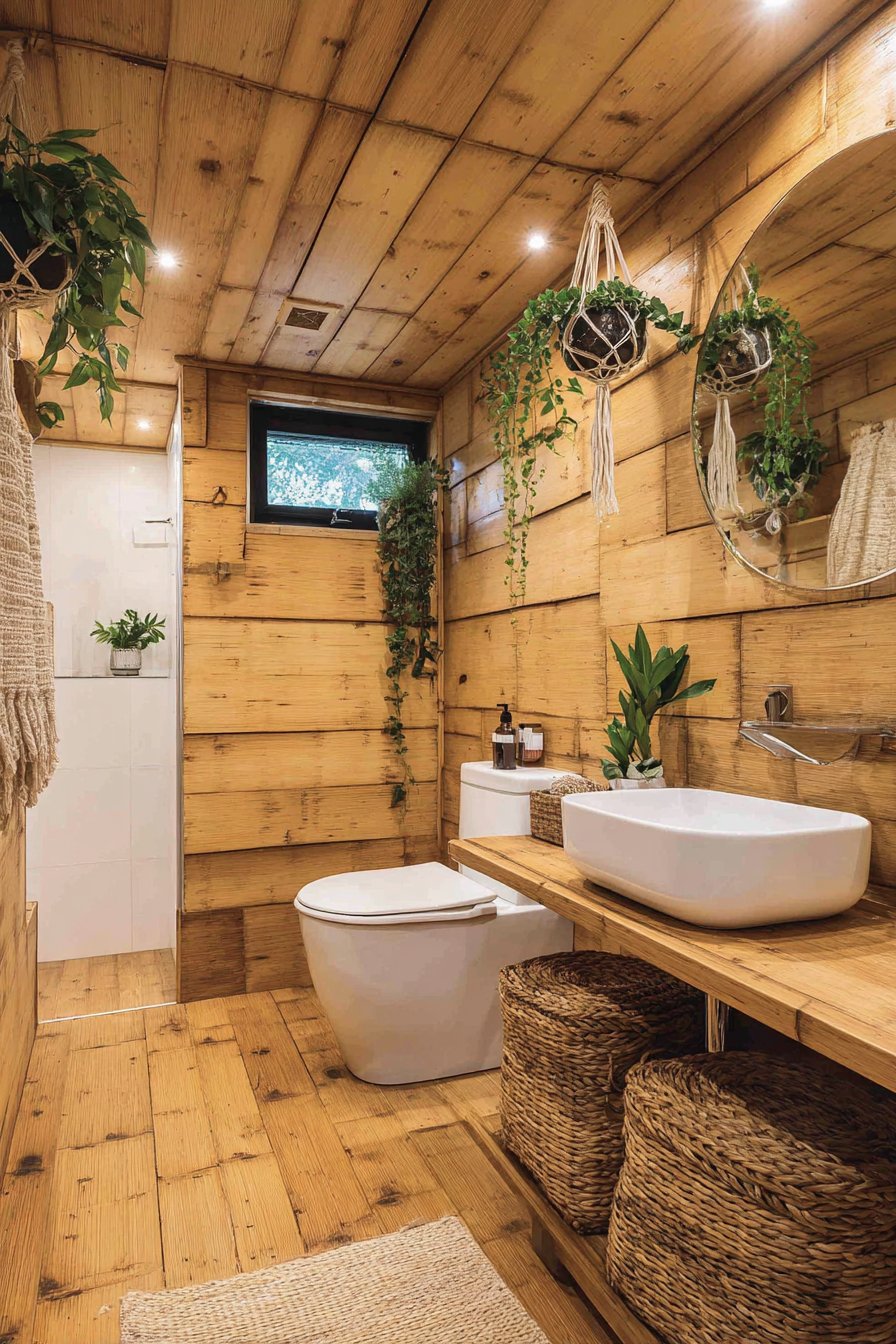 Sustainable Bamboo Bathroom with Eco-Friendly Materials