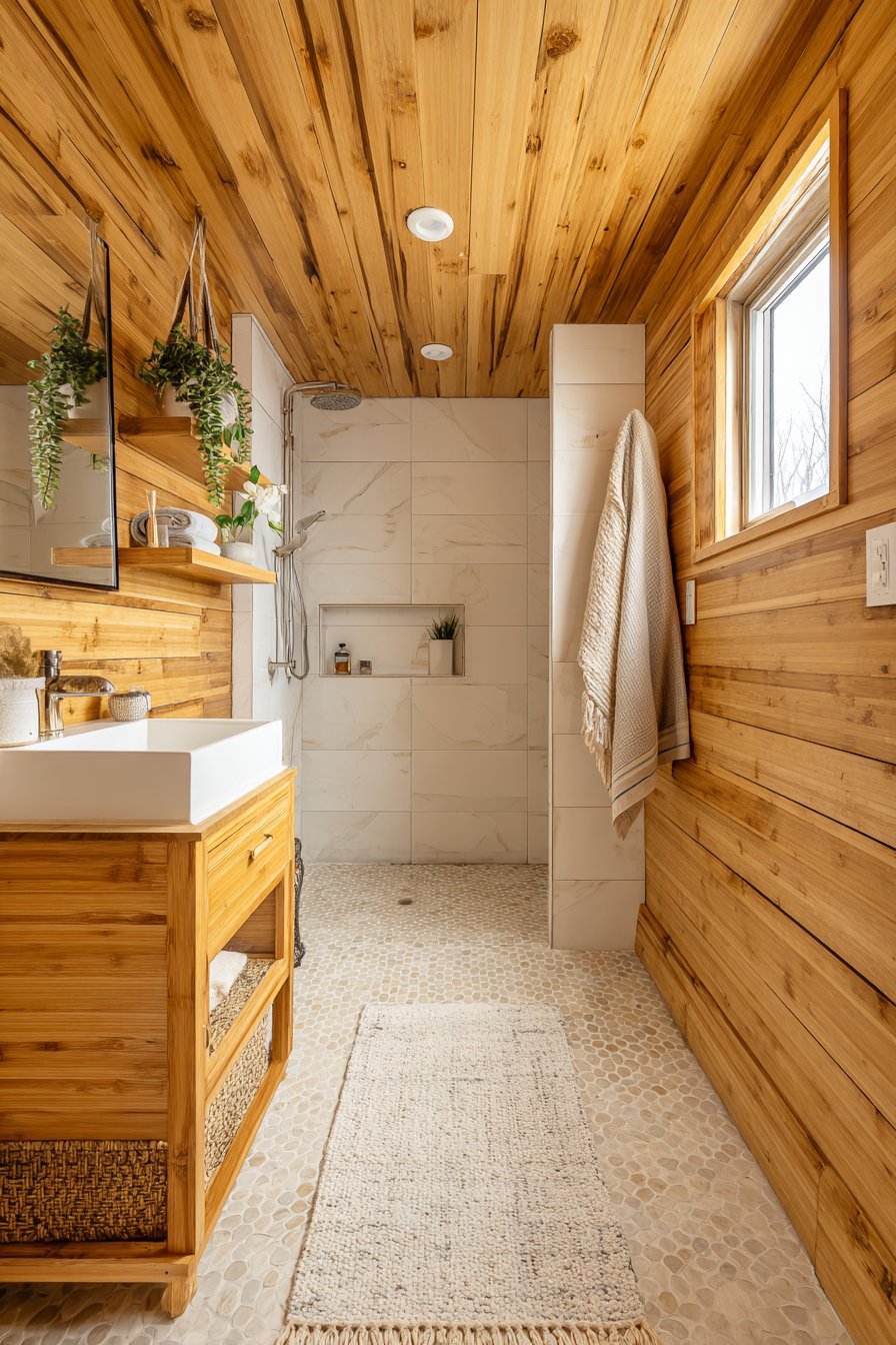 Sustainable Bamboo Bathroom with Eco-Friendly Materials
