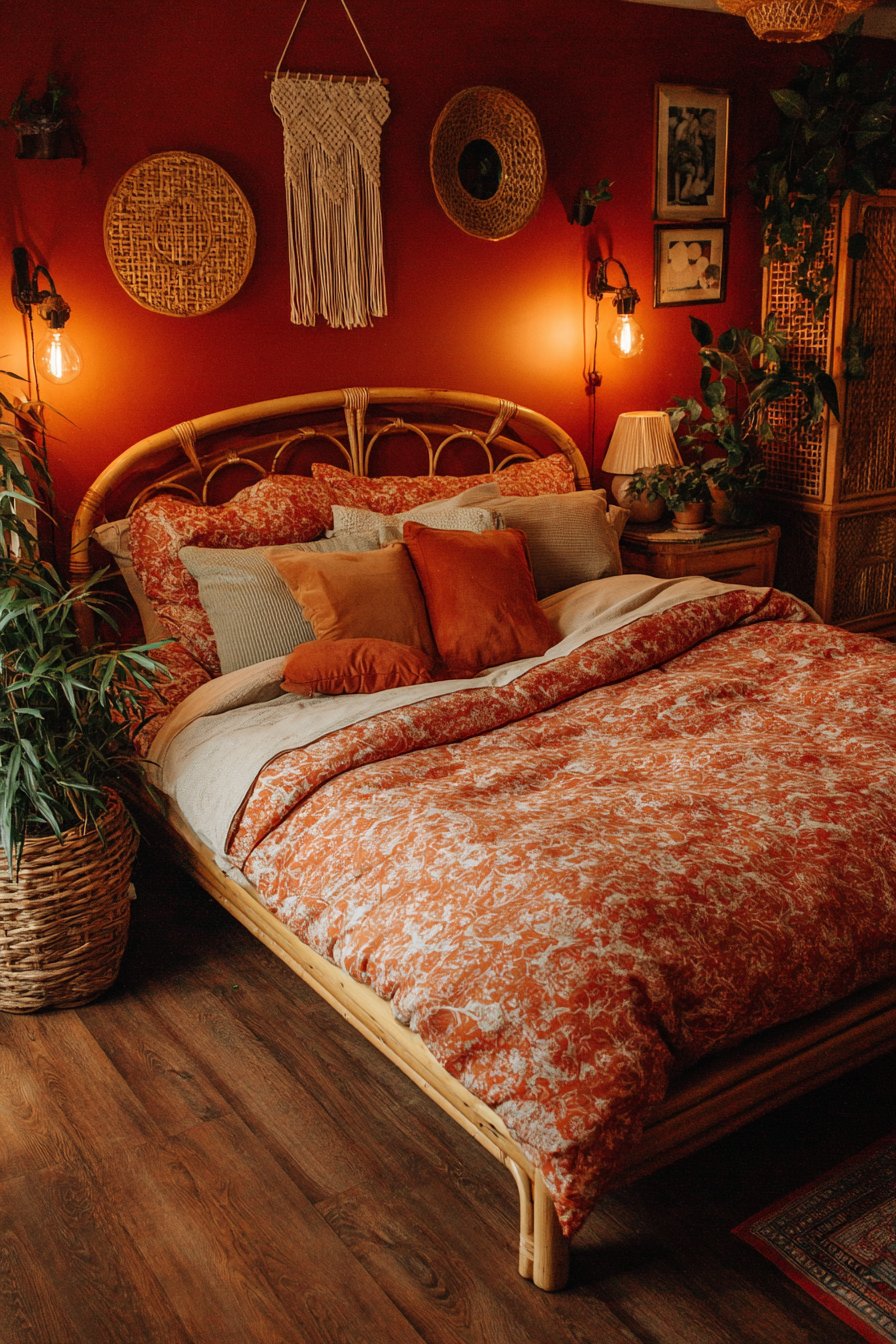 Bohemian Layered Retreat with Natural Elements