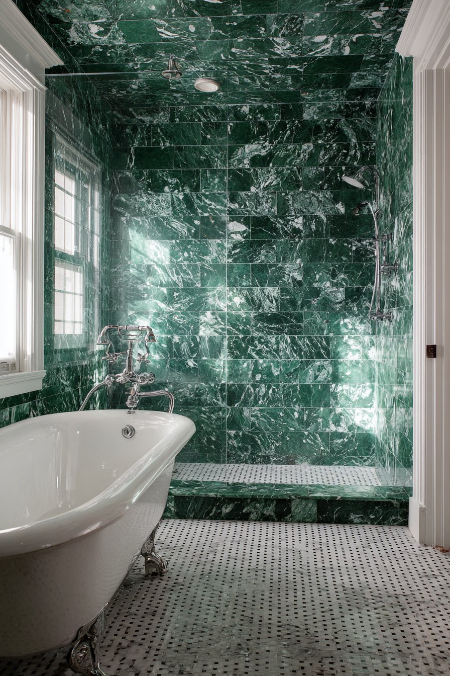 Marble-Inspired Luxury with Vintage Character