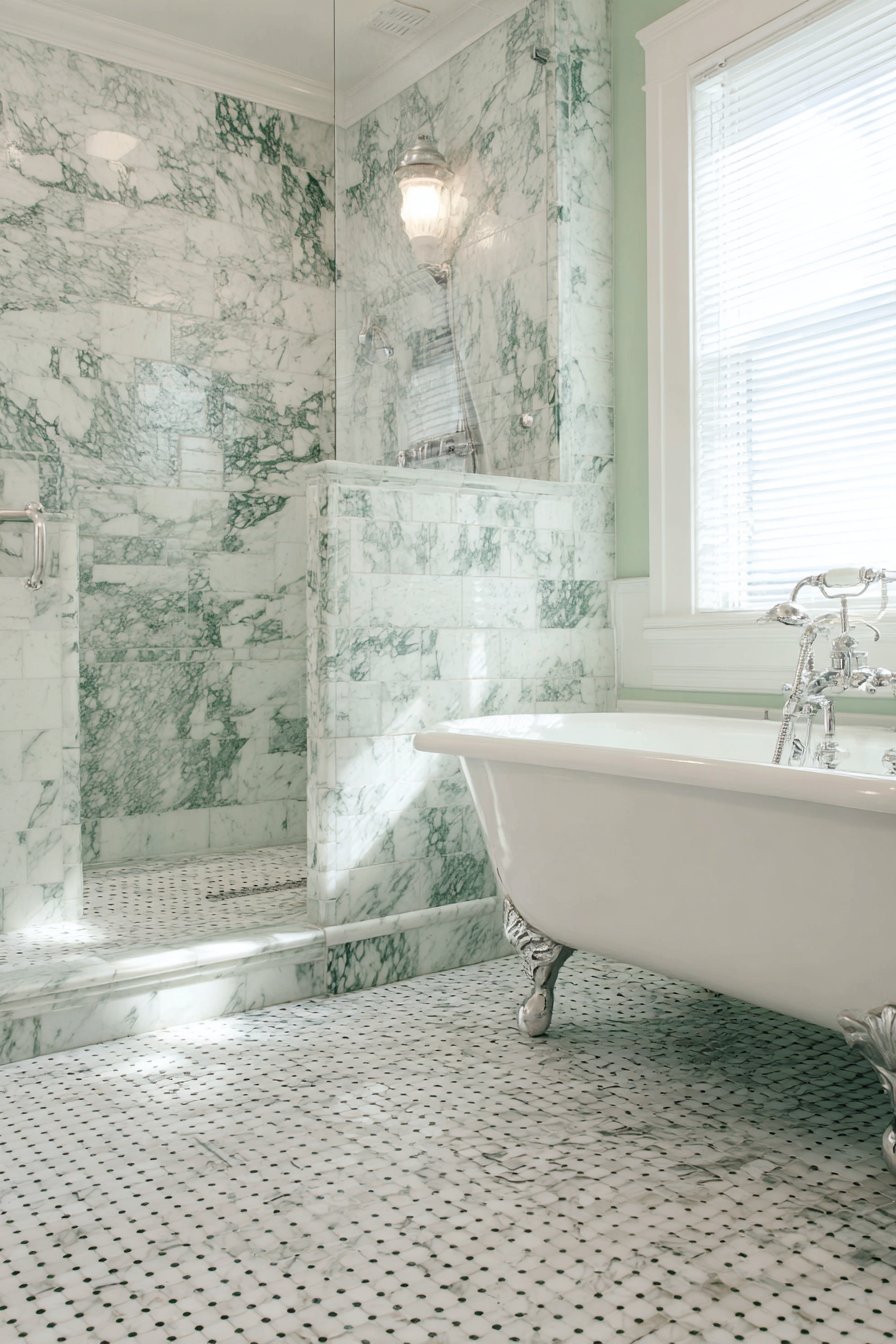 Marble-Inspired Luxury with Vintage Character