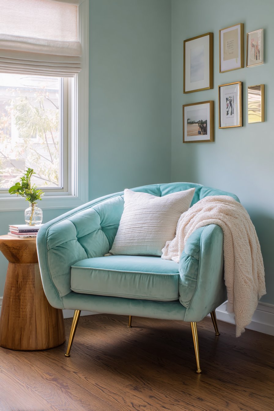 Intimate Mint Velvet Reading Corner