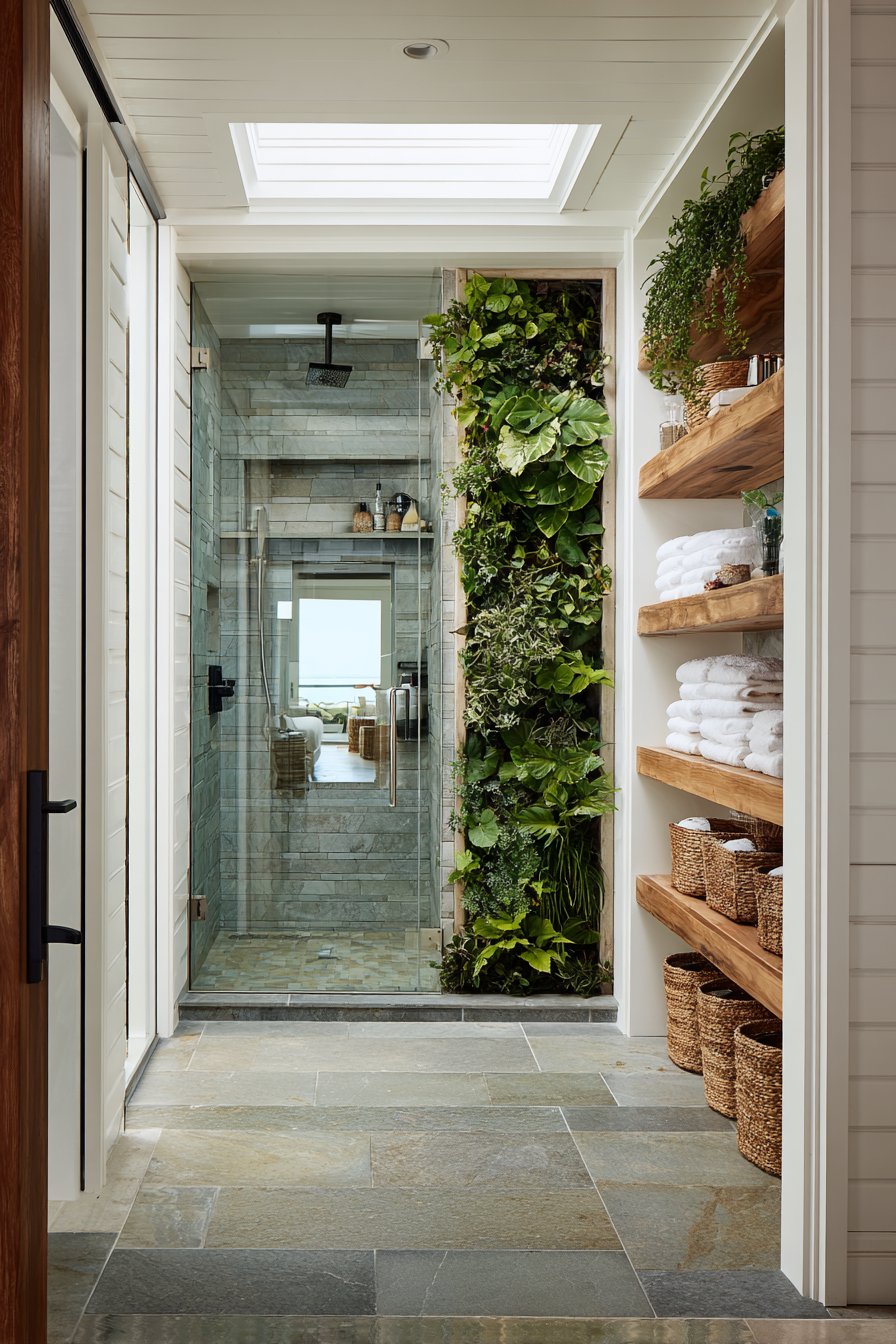 Biophilic Living Plant Wall Sanctuary