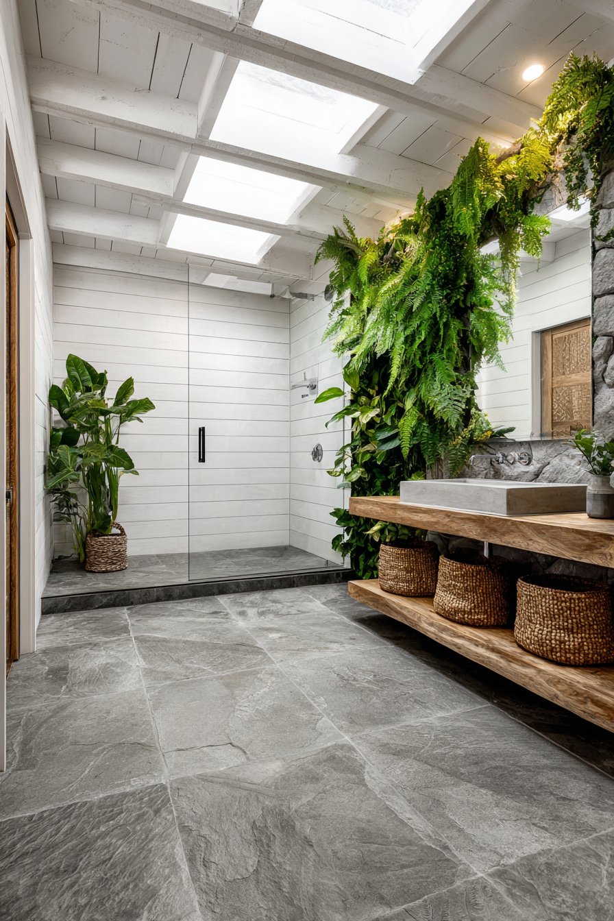 Biophilic Living Plant Wall Sanctuary