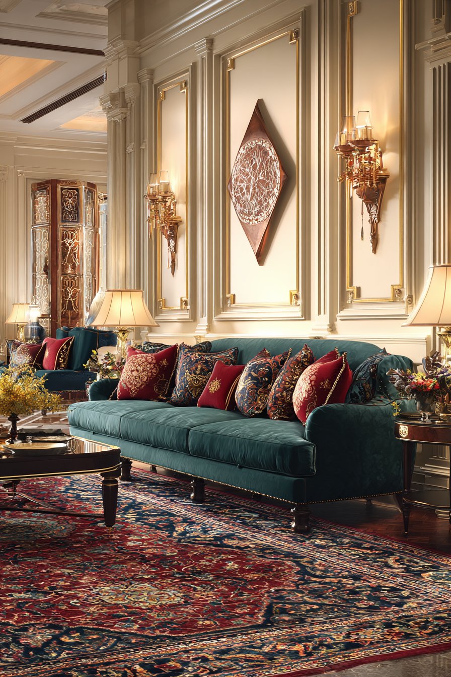 Rich Jewel Tones with Emerald and Ruby Color Palette