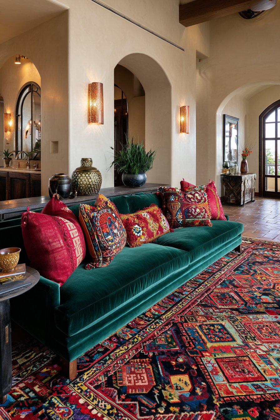 Rich Jewel Tones with Emerald and Ruby Color Palette