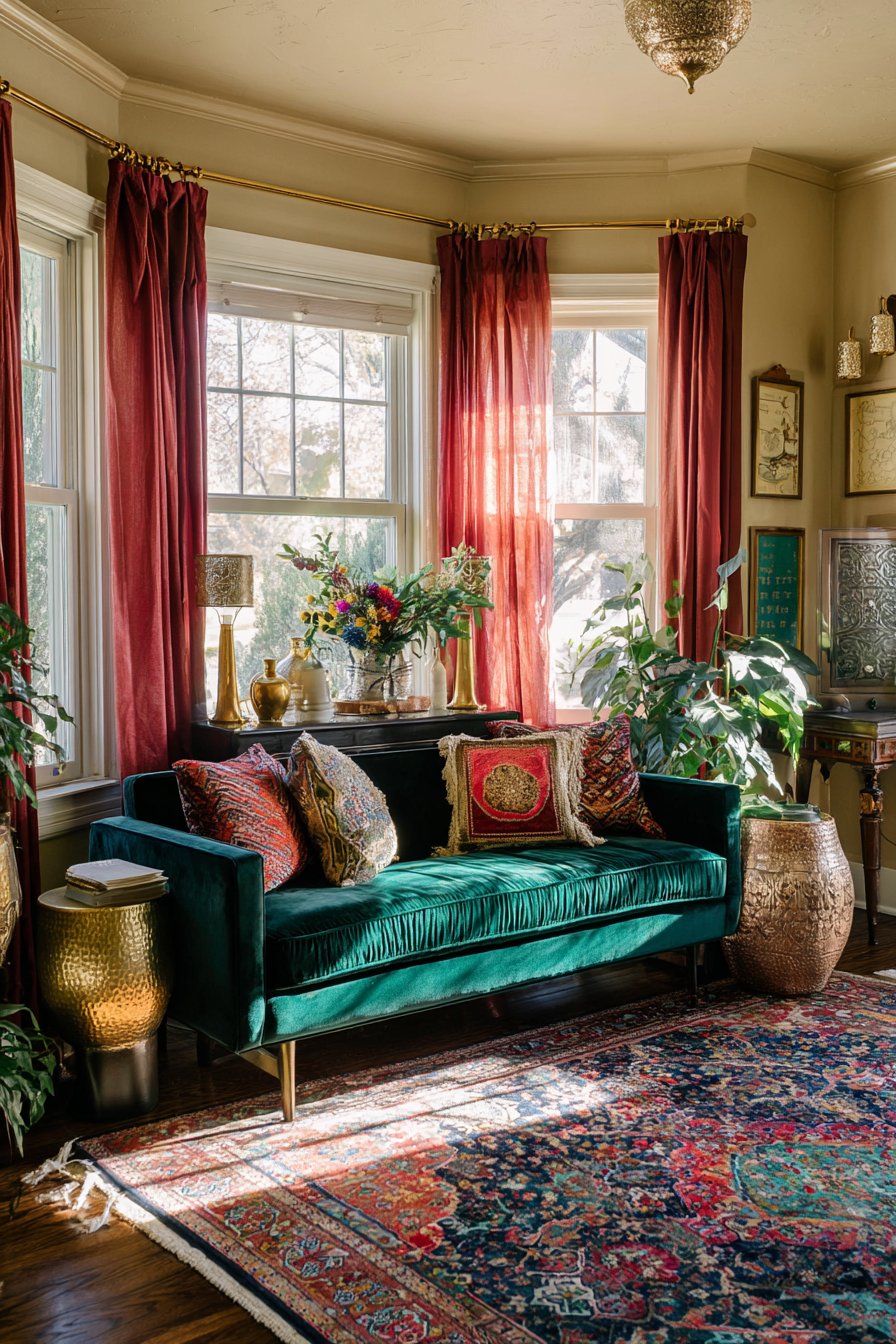 Rich Jewel Tones with Emerald and Ruby Color Palette