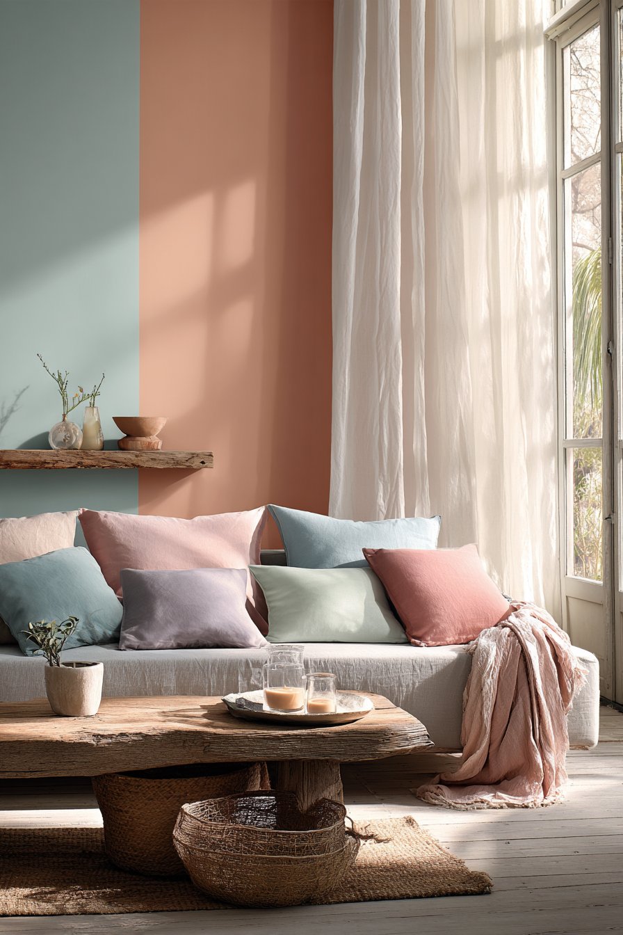 Scandinavian-Inspired Pastels with Terracotta Warmth