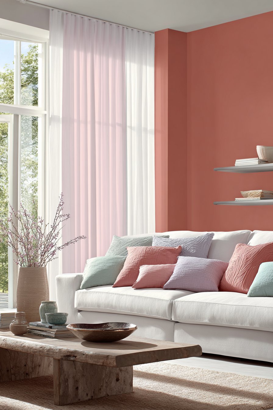 Scandinavian-Inspired Pastels with Terracotta Warmth