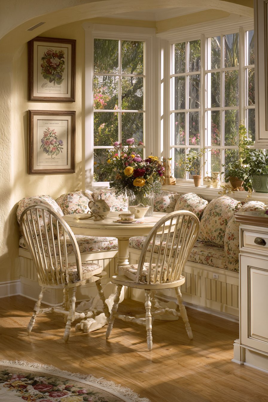 Cozy Dining Nook with Built-In Seating