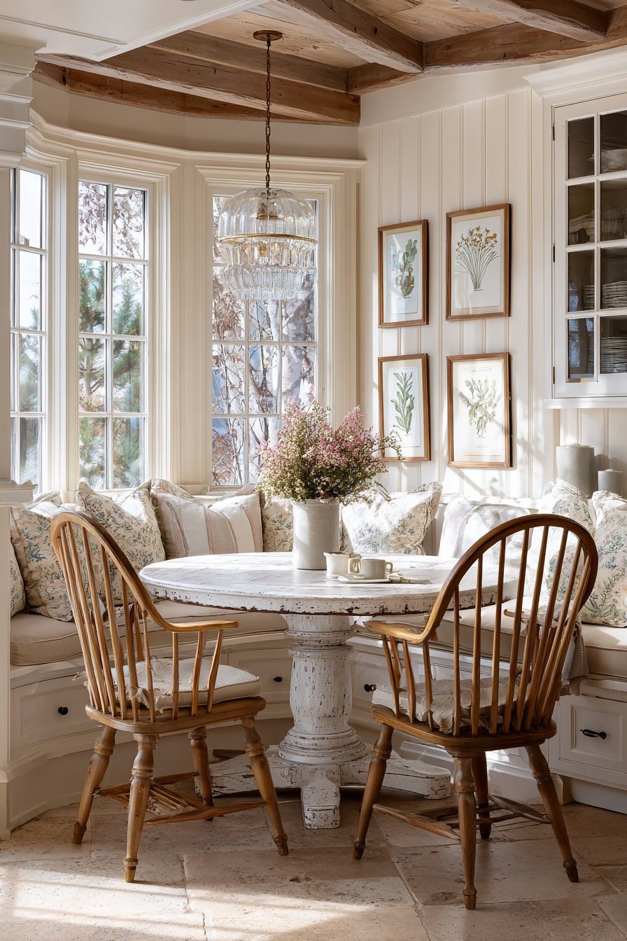 Cozy Dining Nook with Built-In Seating
