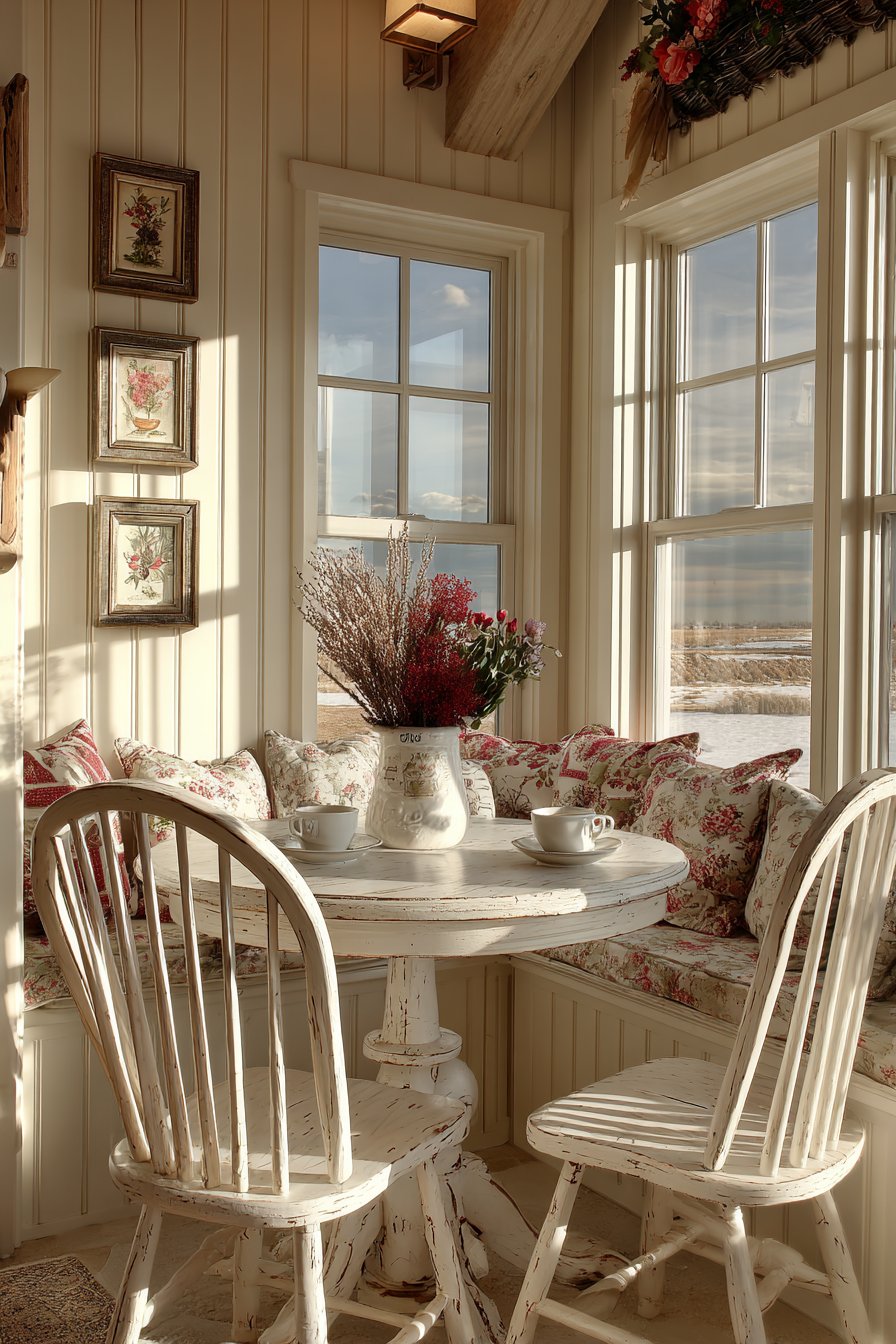 Cozy Dining Nook with Built-In Seating