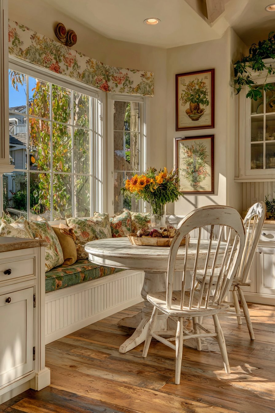 Cozy Dining Nook with Built-In Seating