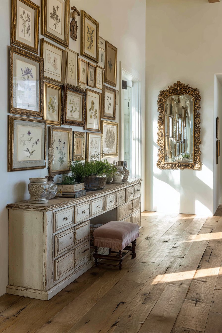 Gallery Wall with Collected Treasures