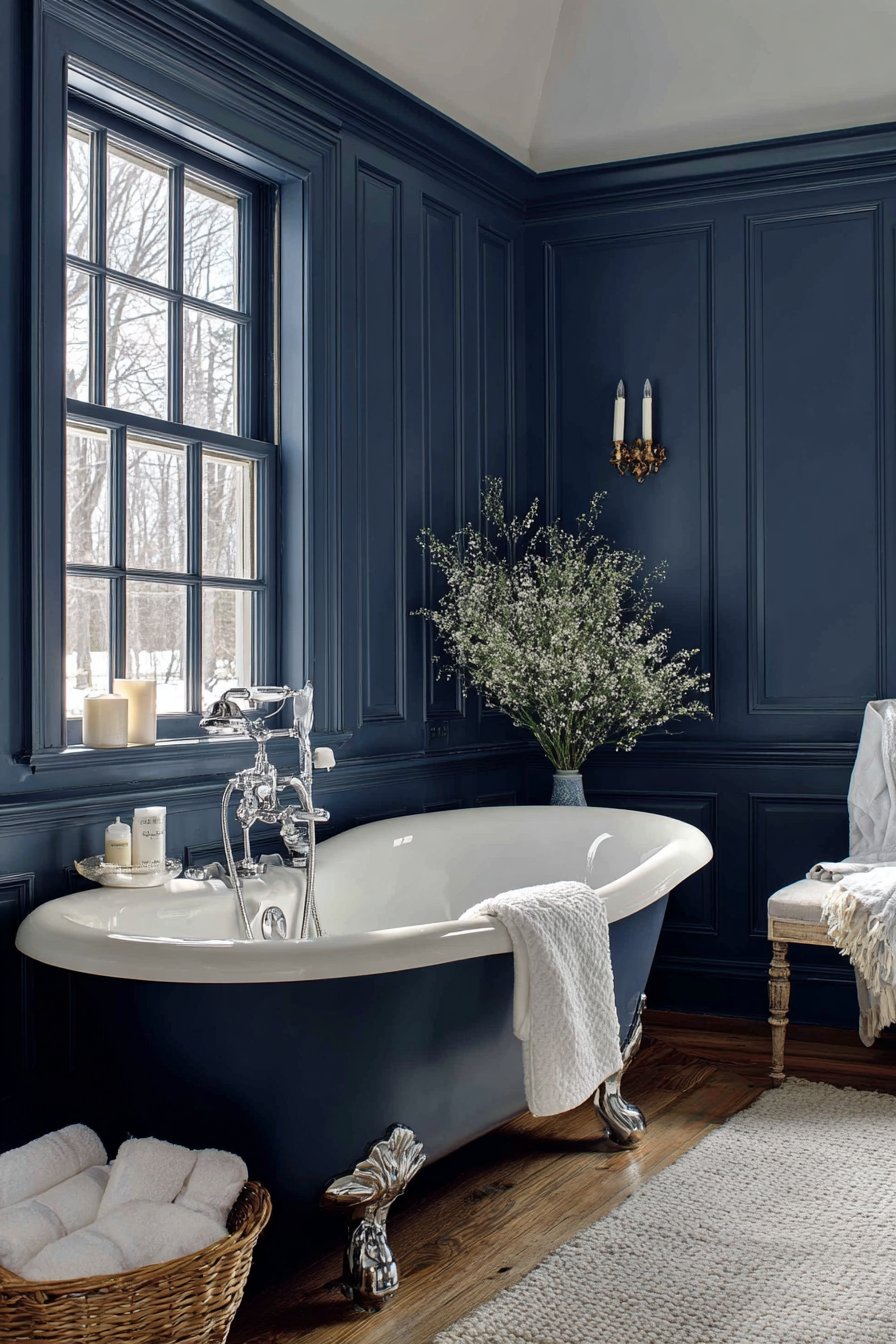 Traditional Navy and White Classic