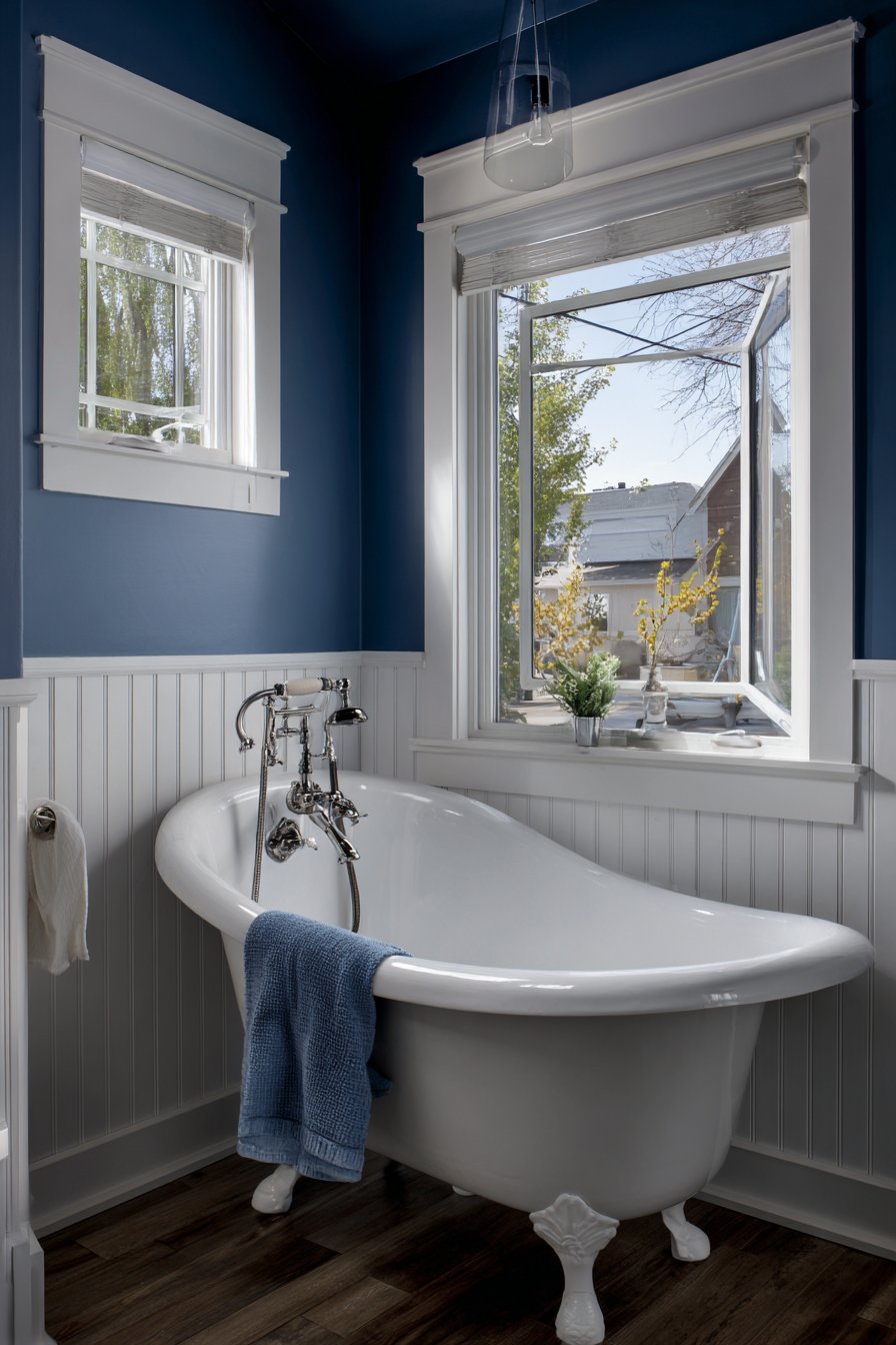 Traditional Navy and White Classic