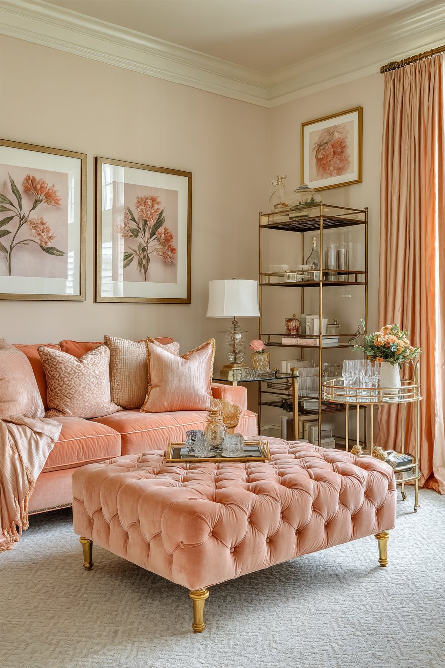 Glamorous Champagne and Blush Romance
