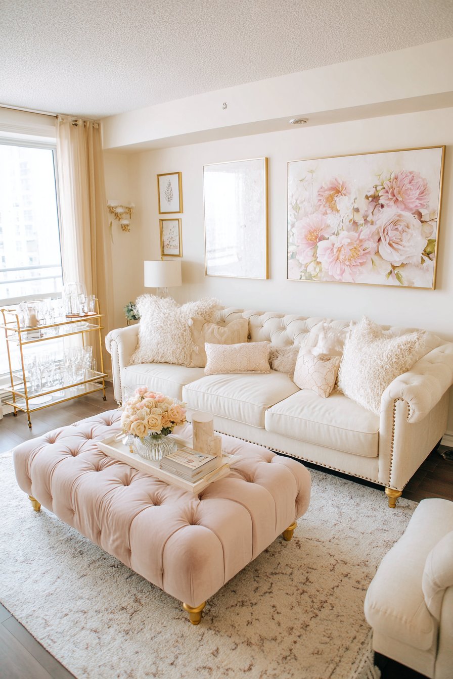 Glamorous Champagne and Blush Romance