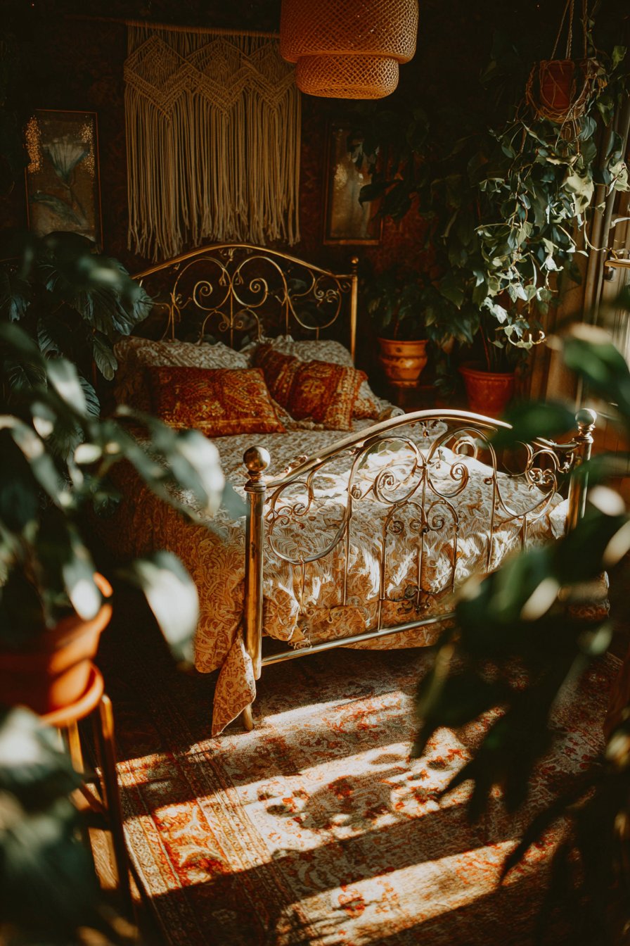 Bohemian Eclectic Dreams with Ornate Wrought Iron