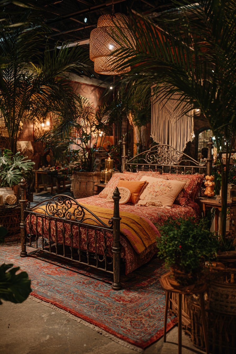 Bohemian Eclectic Dreams with Ornate Wrought Iron