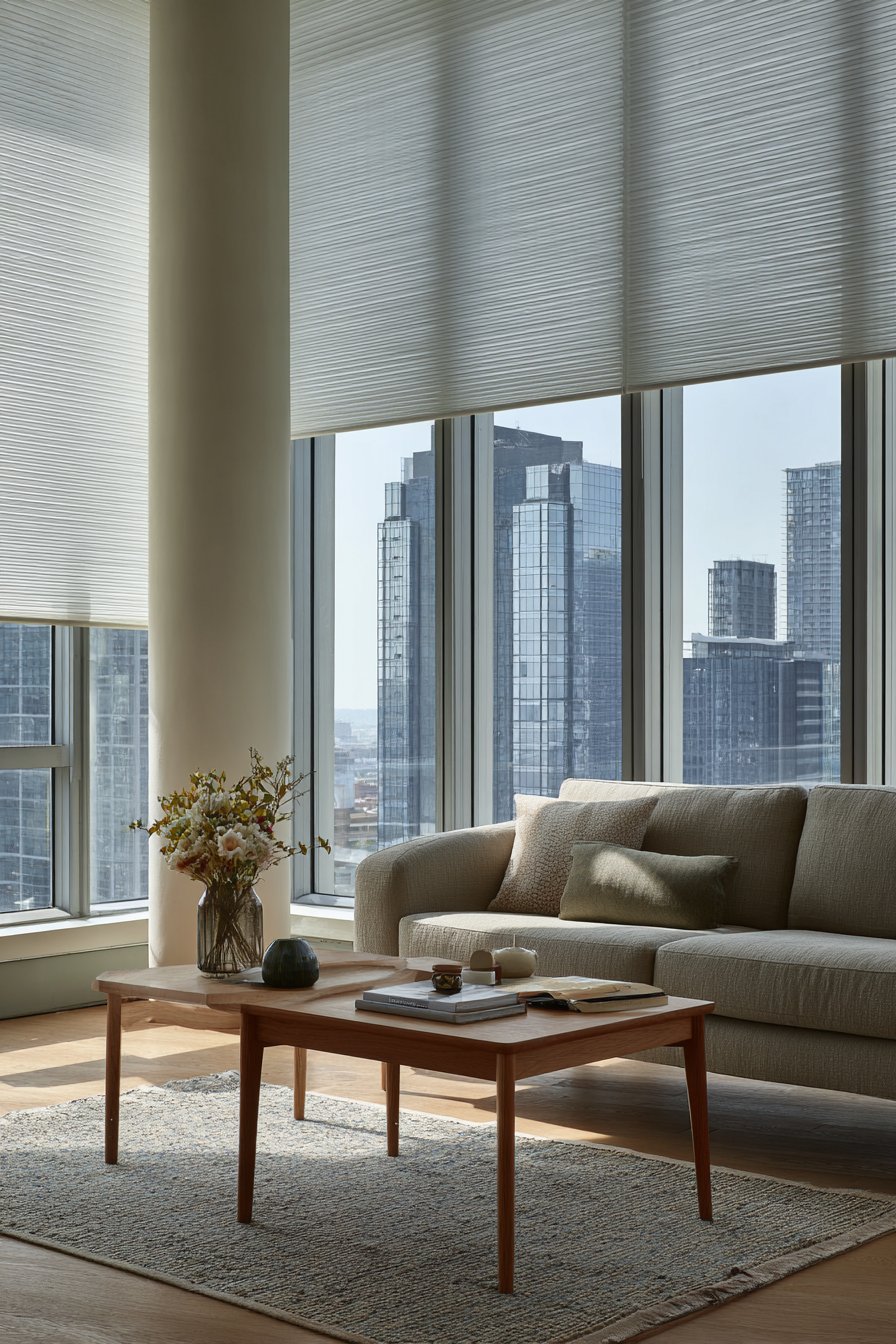 Open Concept Streamlined Living Zone