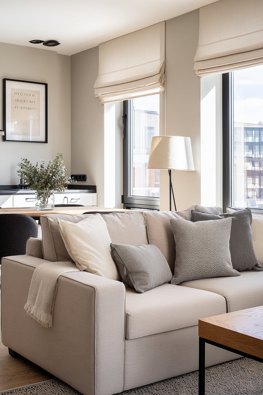 Open Concept Streamlined Living Zone